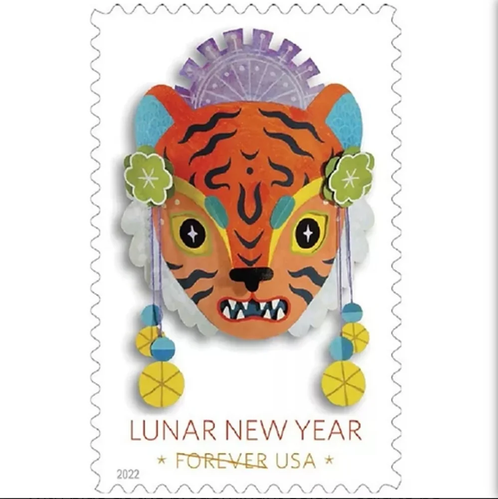 100 Lunar‎ New Year of the Tiger 2022 Forever Postage Stamps USPS Mail Stamp - Picture 2 of 8